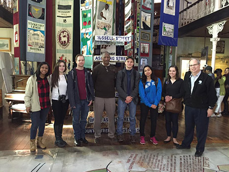 Students on a tour of South Africa