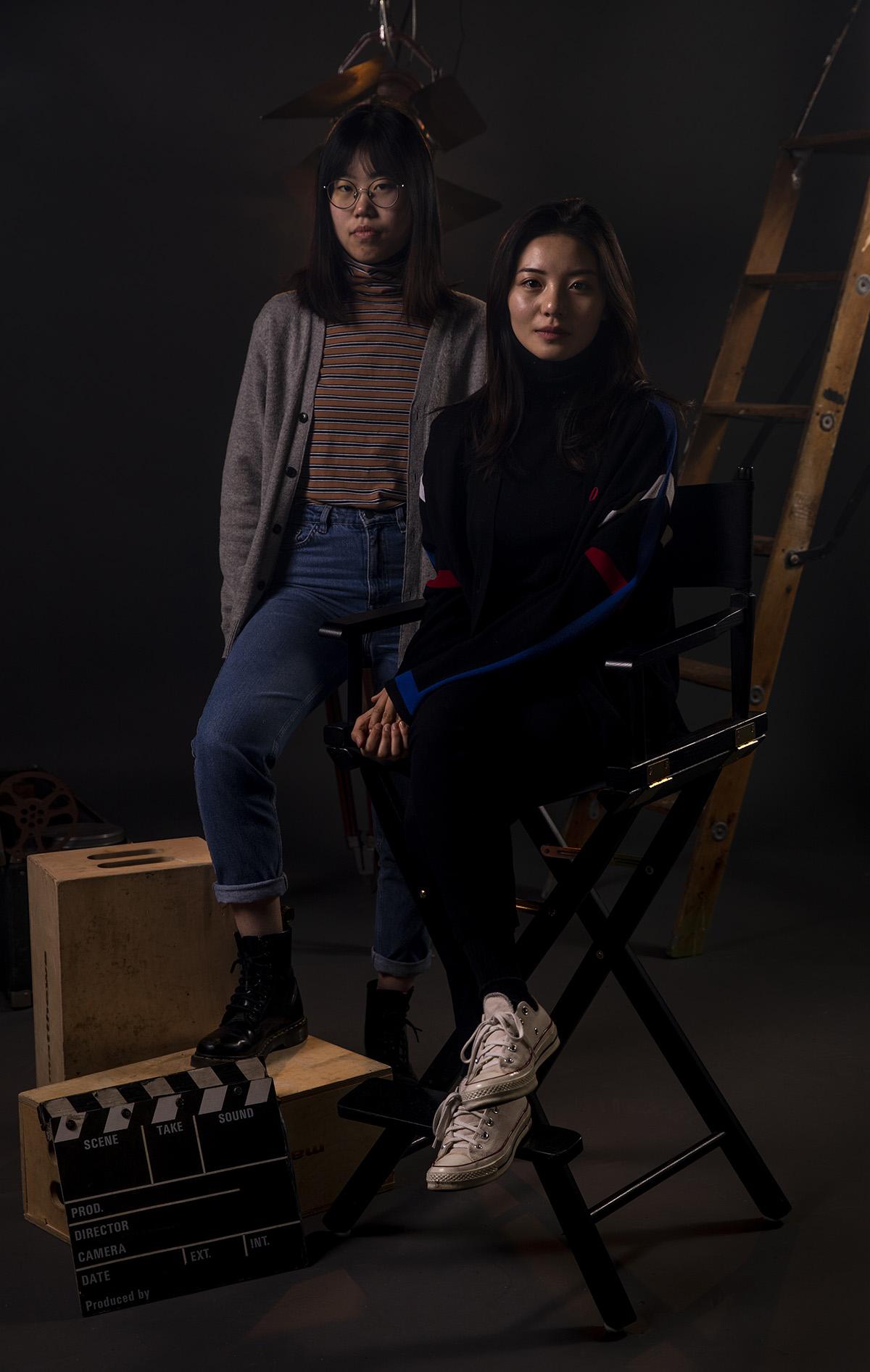 Fanxi Sun and Roxanne Wan pose for a photo