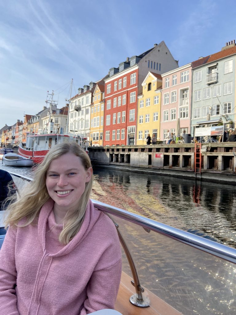 Mary Todd representing the University of Missouri College of Engineering while studying abroad in Sweden