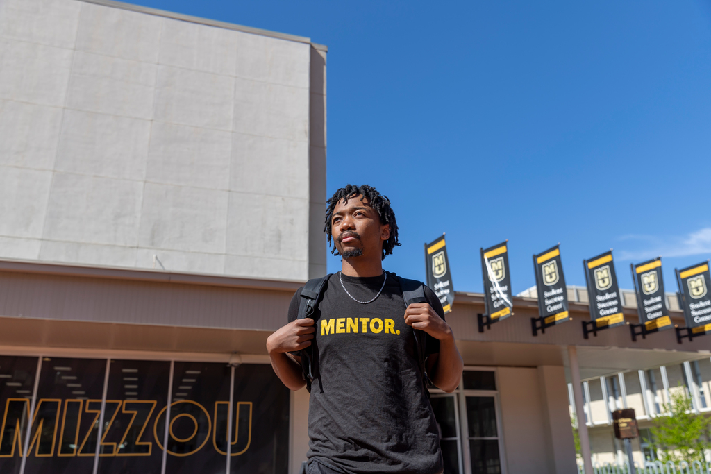 Olo Masiza, a TEAM (Transfer Experience and Advising Mentors) mentor.             
Sam O'Keefe/University of Missouri