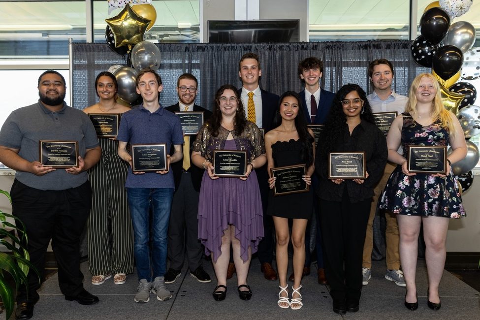 Group of 2024 recipients of the University of Missouri Award for Academic Distinction