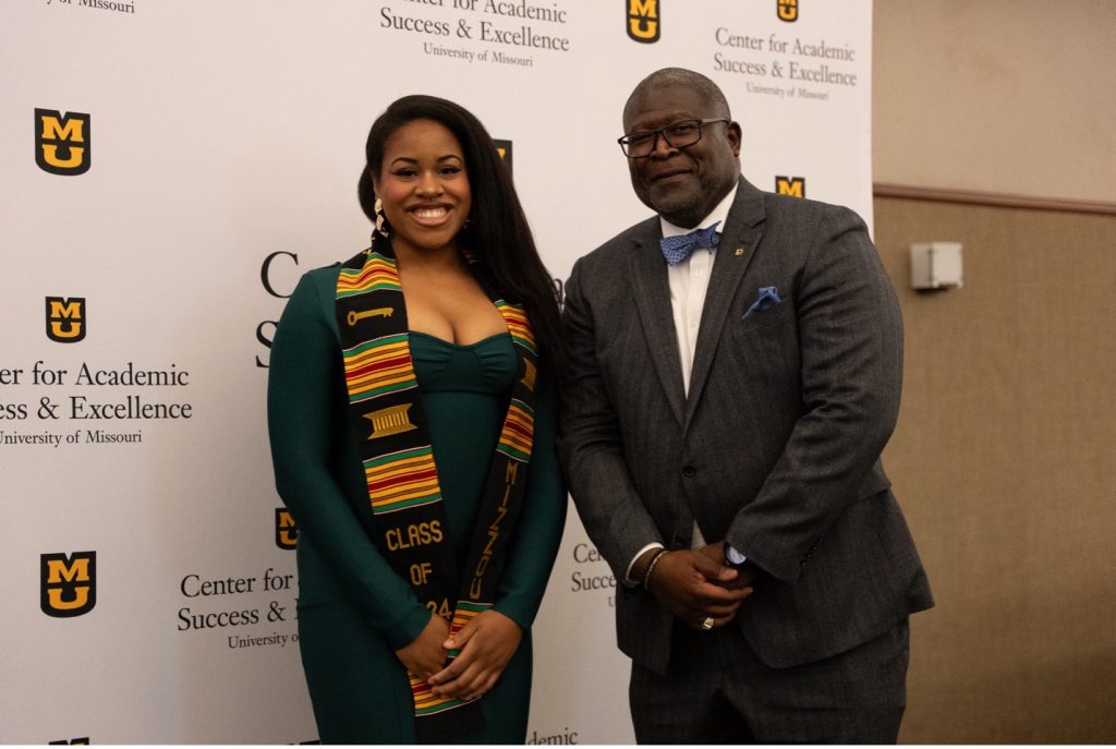 Cydney Perkins with Dr. Andre Thorn