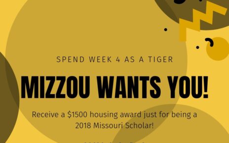 Receive a $1500 housing award for being a Missouri Scholar.